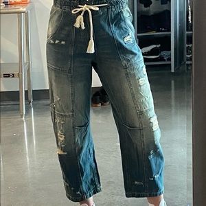 Denim Cargo Jeans